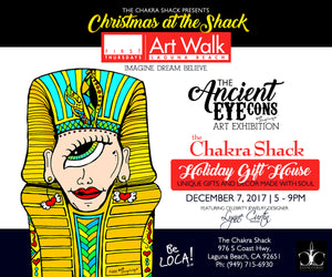 It's an "EYEconic" Christmas at the Chakra Shack in Laguna Beach - First Thursdays Artwalk