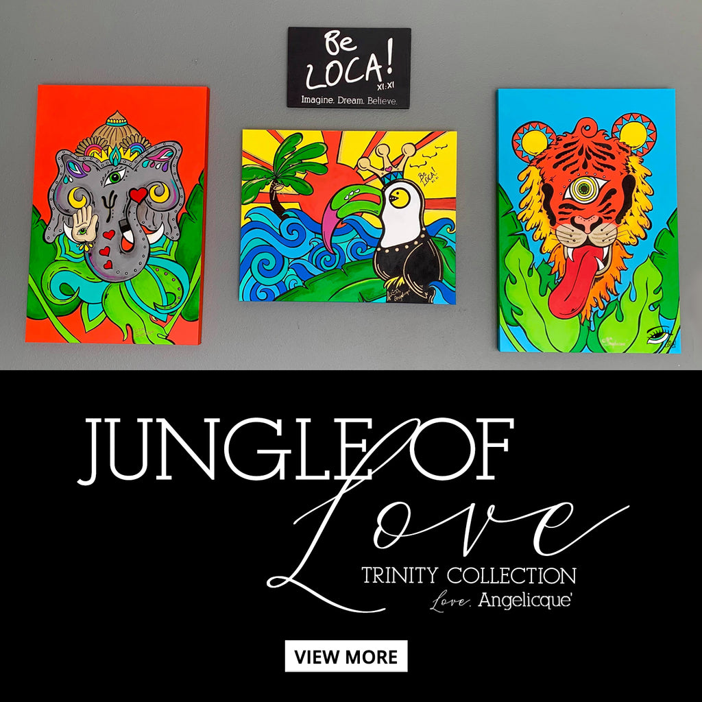 FINE ART | Jungle of Love Trinity by Angelicque'